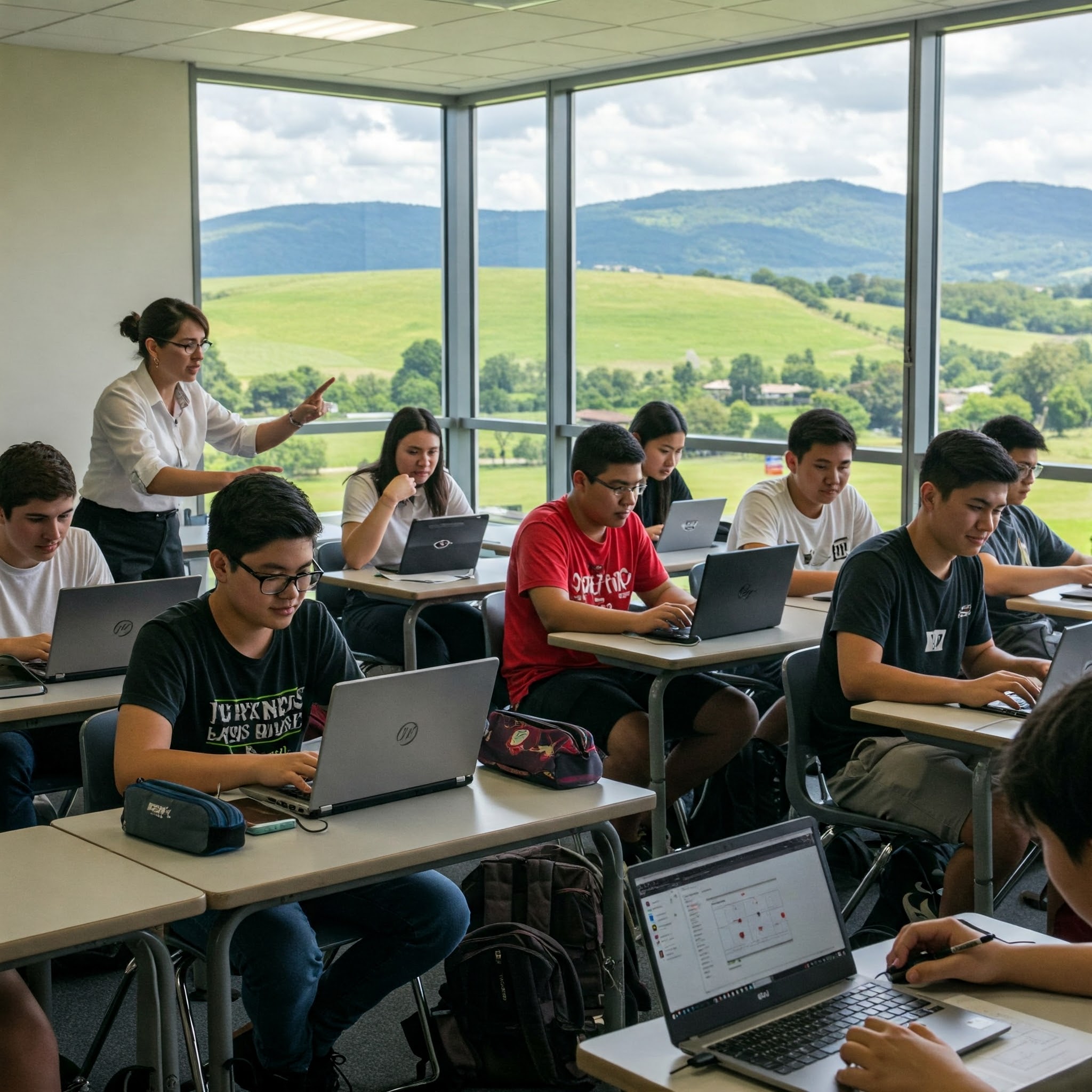 Teachers & Students at School